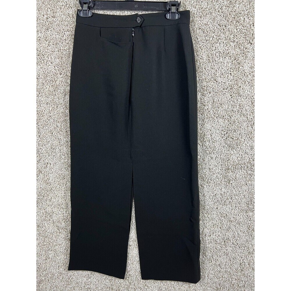 BCBG Max Azria Essentials Black Dress Pants Women Size 2 Straight Leg Work Offic